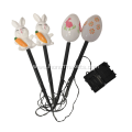 4PCS Bunny and Egg Stake Lights